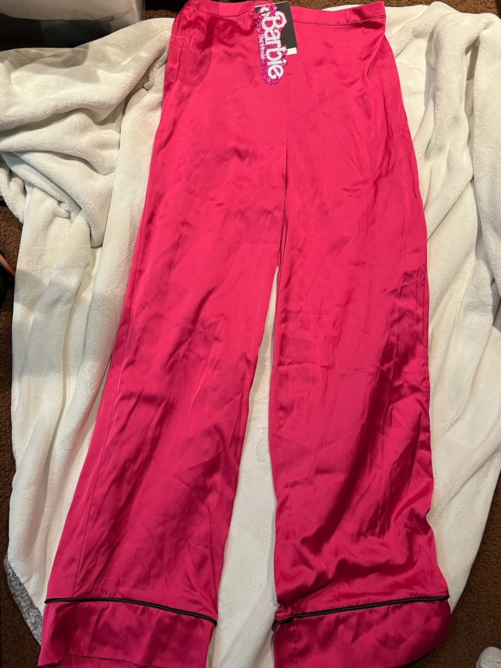 Zara Barbie Wide-Leg Satin Pants